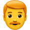 Man- Red Hair emoji on Apple
